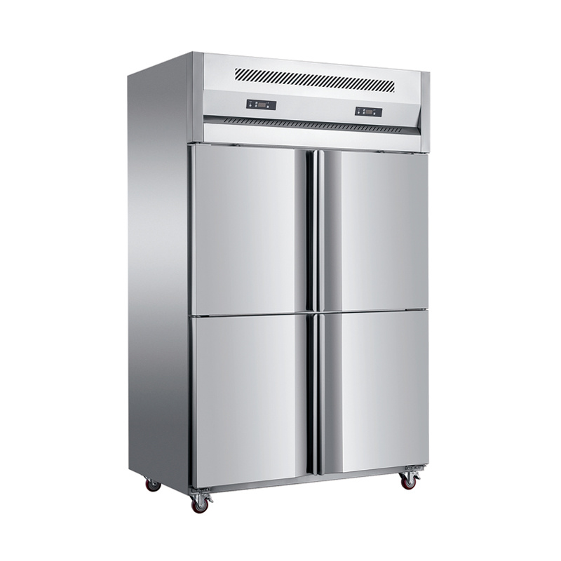 Four door dual temperature high body cabinet